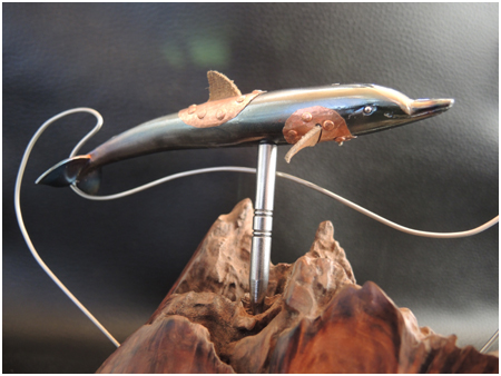 ALAIN VALETTE COUTEAUX - Tire bouchon dauphin