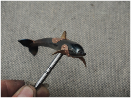 ALAIN VALETTE COUTEAUX - Tire bouchon dauphin