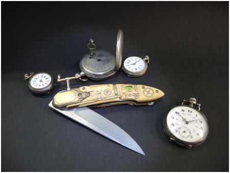 ALAIN VALETTE COUTEAUX ART- CHIMEDE DE CHRONOS (couteau moteur)