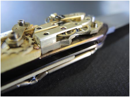 ALAIN VALETTE COUTEAUX ART- CHIMEDE DE CHRONOS (couteau moteur)