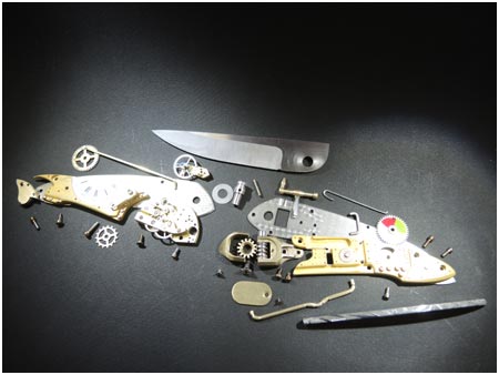 ALAIN VALETTE COUTEAUX ART- CHIMEDE DE CHRONOS (couteau moteur)