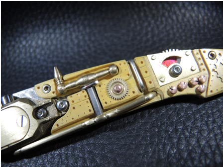 ALAIN VALETTE COUTEAUX ART- CHIMEDE DE CHRONOS (couteau moteur)